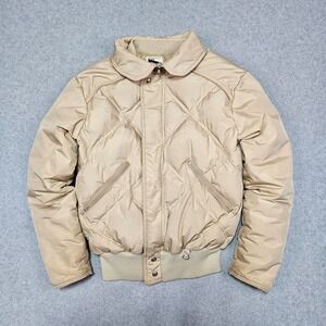 Vtg‎ First Down Goose Down Corduroy Puffer Jacket Mens Size Large Gortex *Flaws*